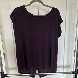 Athleta Purple Cross Back T-Shirt